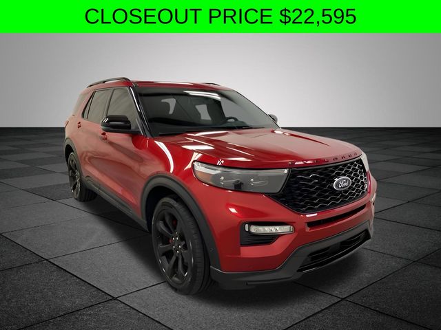 Rapid Red Metallic Tinted Clearcoat 2020 Ford Explorer SUV / Crossover All-Wheel Drive Automatic