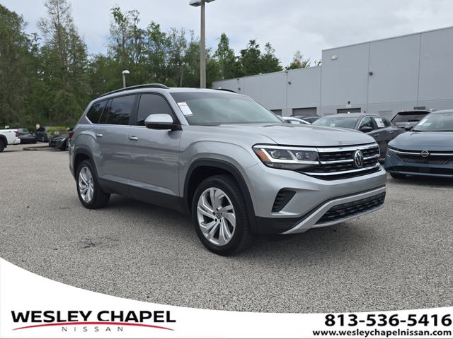 Pyrite Silver Metallic 2021 Volkswagen Atlas V6 SE FWD with Technology SUV / Crossover Front-Wheel Drive 8-Speed Automatic