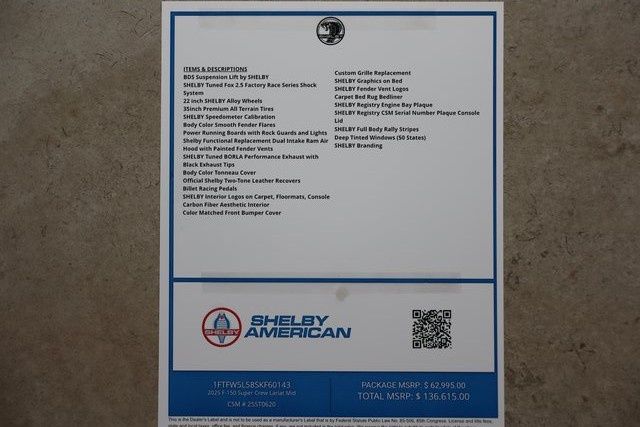 new 2025 Ford F-150 car, priced at $133,615