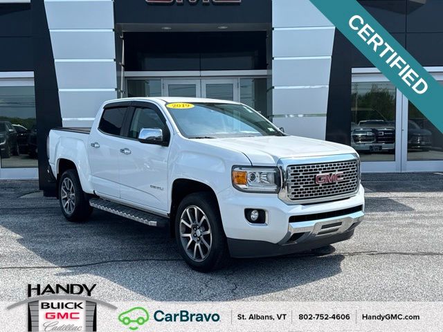 Summit White 2019 GMC Canyon Pickup Truck Four-Wheel Drive 8-Speed Automatic