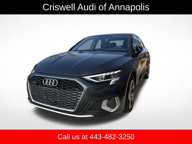 Manhattan Gray Metallic 2023 Audi A3 40 TFSI quattro Premium AWD Sedan All-Wheel Drive 7-Speed Automatic