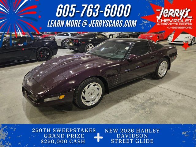 Black Rose Metallic 1992 Chevrolet Corvette Coupe RWD Coupe Rear-Wheel Drive 4-Speed Automatic