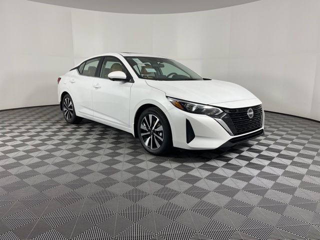 2025 Aspen White Tricoat Nissan Sentra SV FWD Sedan