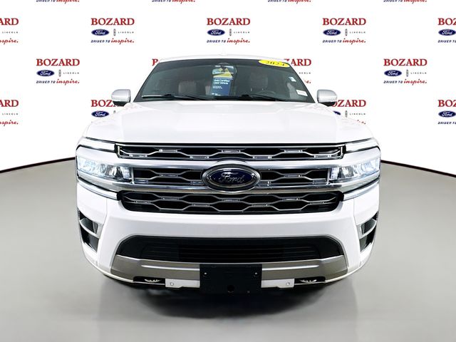 2024 Star White Metallic Tri-Coat Ford Expedition Max Platinum 4X4 SUV