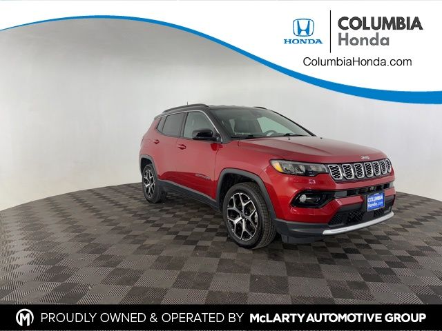 Red Hot Pearlcoat 2025 Jeep Compass Limited 4WD SUV / Crossover Four-Wheel Drive 8-Speed Automatic
