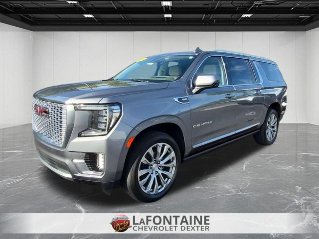 Gray (Satin Steel Metallic) 2022 GMC Yukon XL SUV / Crossover Four-Wheel Drive Automatic