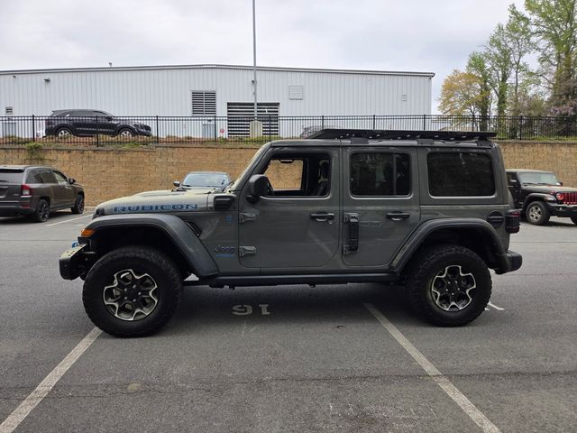 Used 2021 Gray Jeep Unlimited Rubicon 4xe image 4