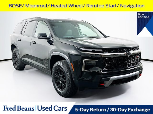 Mosaic Black Metallic 2025 Chevrolet Traverse SUV / Crossover Four-Wheel Drive 8-Speed Automatic
