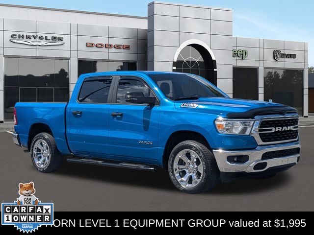 Hydro Blue Pearlcoat 2023 RAM 1500 Pickup Truck Four-Wheel Drive 8-Speed Automatic
