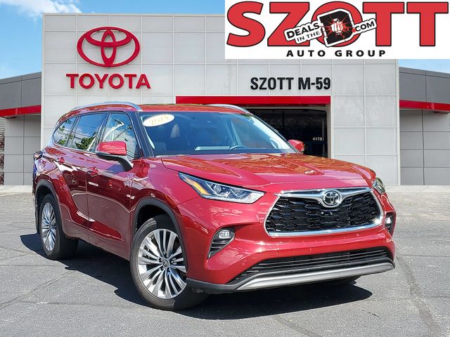 Red (Ruby Flare Pearl) 2024 Toyota Highlander Platinum AWD SUV / Crossover All-Wheel Drive 8-Speed Automatic