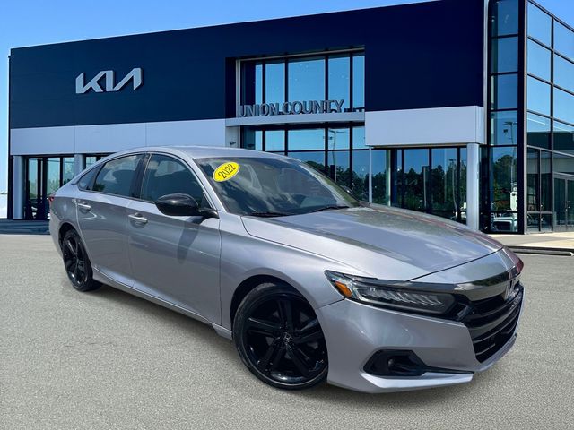 Lunar Silver Metallic 2022 Honda Accord Sedan Front-Wheel Drive Continuously Variable Transmission