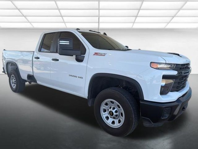 Summit White 2025 Chevrolet Silverado 3500HD Work Truck Double Cab LB 4WD Pickup Truck Four-Wheel Drive Automatic