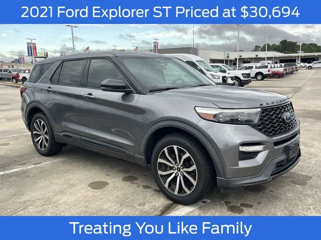 Carbonized Gray Metallic 2021 Ford Explorer SUV / Crossover All-Wheel Drive Automatic