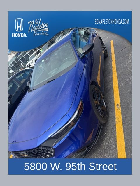 Blue 2024 Honda Accord Hybrid Sport-L FWD Sedan Front-Wheel Drive Continuously Variable Transmission