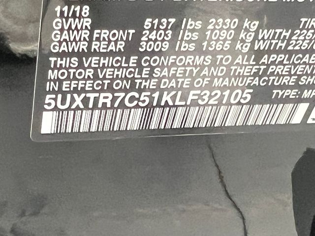 2019 Jet Black BMW X3 sDrive30i RWD SUV