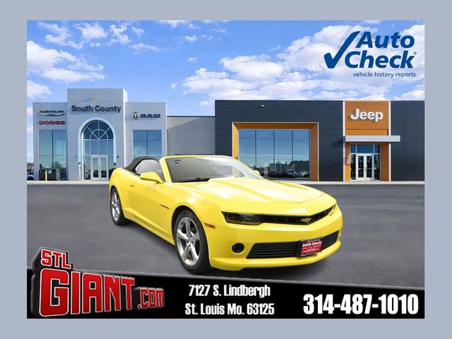 Bright Yellow 2015 Chevrolet Camaro Convertible Rear-Wheel Drive 6-Speed Automatic