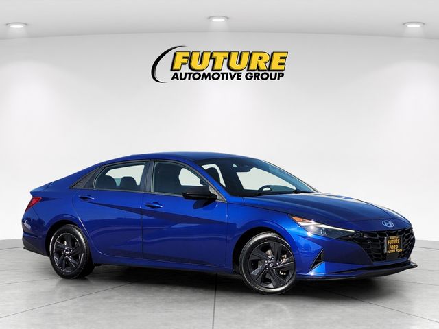 Intense Blue 2021 Hyundai Elantra Sedan Front-Wheel Drive Continuously Variable Transmission