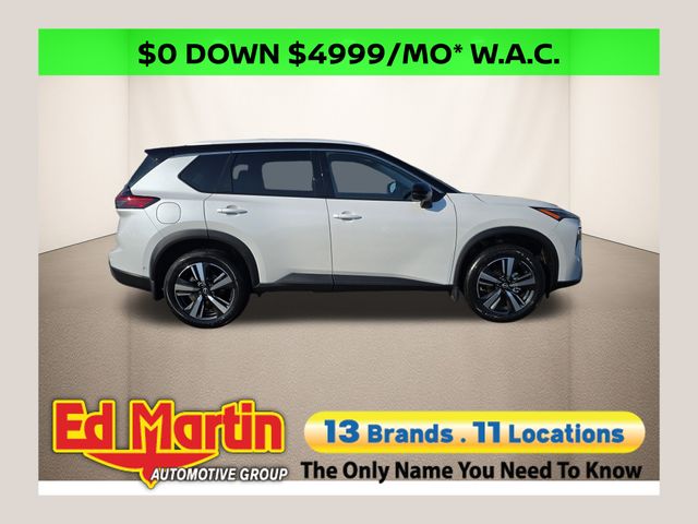 White Pearl 2025 Nissan Rogue SL AWD SUV / Crossover All-Wheel Drive Continuously Variable Transmission