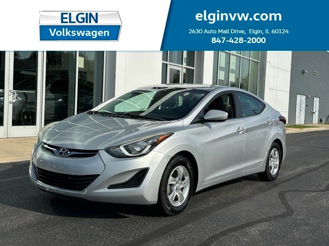 Radiant Silver 2014 Hyundai Elantra Sedan Front-Wheel Drive 6-Speed Automatic Overdrive