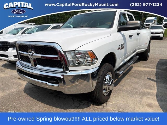 Bright White Clearcoat 2018 RAM 3500 Pickup Truck Four-Wheel Drive 6-Speed Automatic