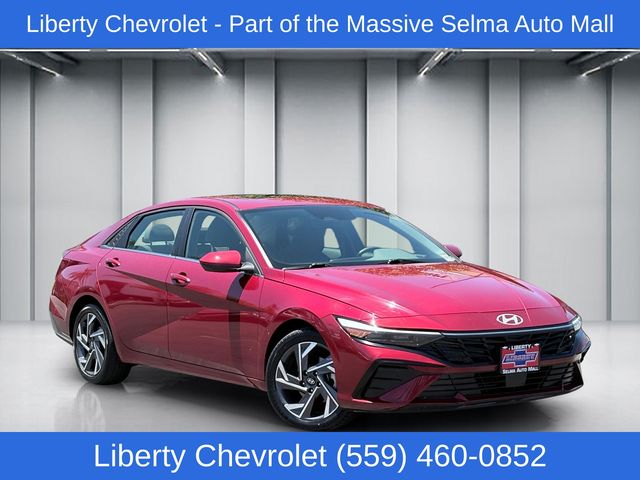 Red 2025 Hyundai Elantra Sedan Front-Wheel Drive Continuously Variable Transmission