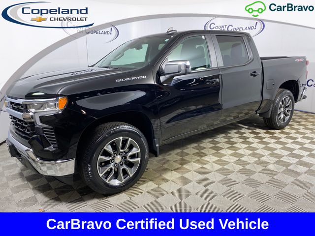 Black 2023 Chevrolet Silverado 1500 Pickup Truck Four-Wheel Drive Automatic