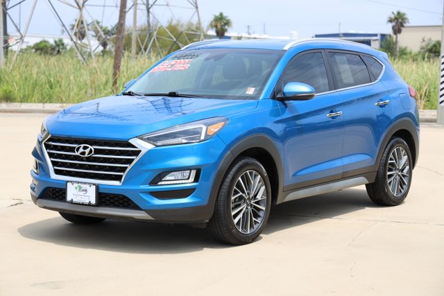 2021 Hyundai Tucson Limited Blue at Texan Dodge Chrysler Jeep Ram