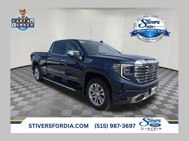 Pacific Blue Metallic 2023 GMC Sierra 1500 Pickup Truck Four-Wheel Drive Automatic