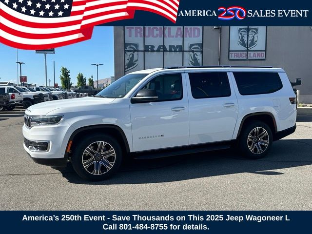 Bright White Clearcoat 2025 Jeep Wagoneer L SUV / Crossover Four-Wheel Drive 8-Speed Automatic