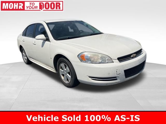 White 2009 Chevrolet Impala 1LT FWD Sedan Front-Wheel Drive 4-Speed Automatic Overdrive