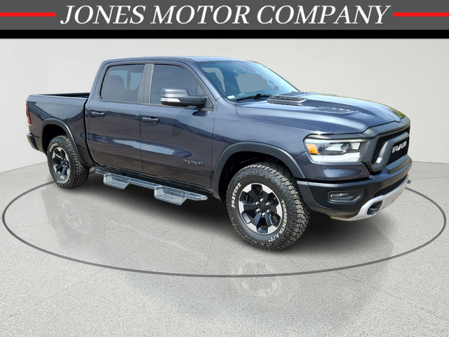 Gray (Maximum Steel Metallic Clearcoat) 2020 RAM 1500 Rebel Crew Cab 4WD Pickup Truck Four-Wheel Drive Automatic