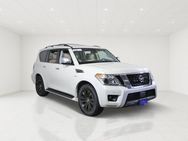Pearl White 2020 Nissan Armada SUV / Crossover Four-Wheel Drive 7-Speed Automatic