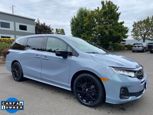 Blue 2025 Honda Odyssey Minivan Front-Wheel Drive Automatic