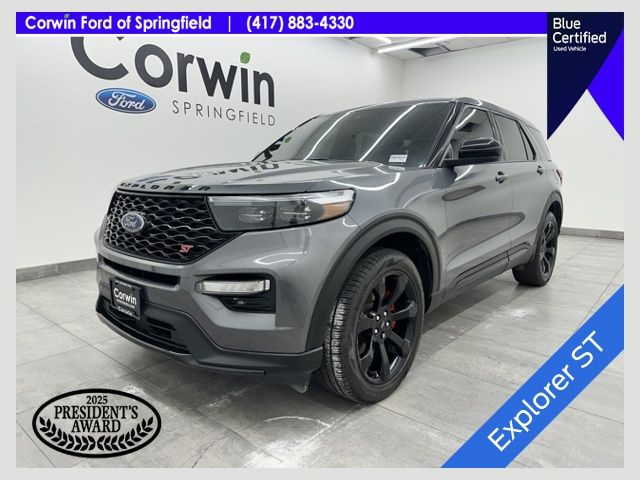 Gray Metallic 2022 Ford Explorer ST AWD SUV / Crossover All-Wheel Drive Automatic