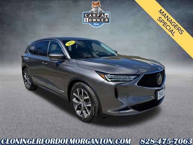 Liquid Carbon Metallic 2023 Acura MDX SH-AWD with Technology Package SUV / Crossover All-Wheel Drive Automatic