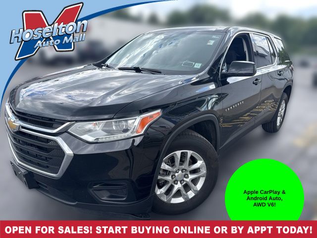 Mosaic Black Metallic 2021 Chevrolet Traverse SUV / Crossover Four-Wheel Drive 9-Speed Automatic