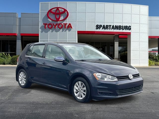 Night Blue 2017 Volkswagen Golf Hatchback Front-Wheel Drive 6-Speed Automatic