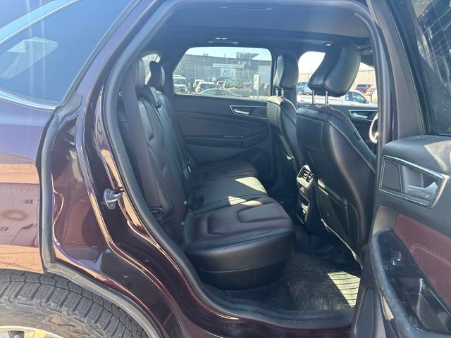 2020 Burgundy Ford Edge Titanium AWD SUV