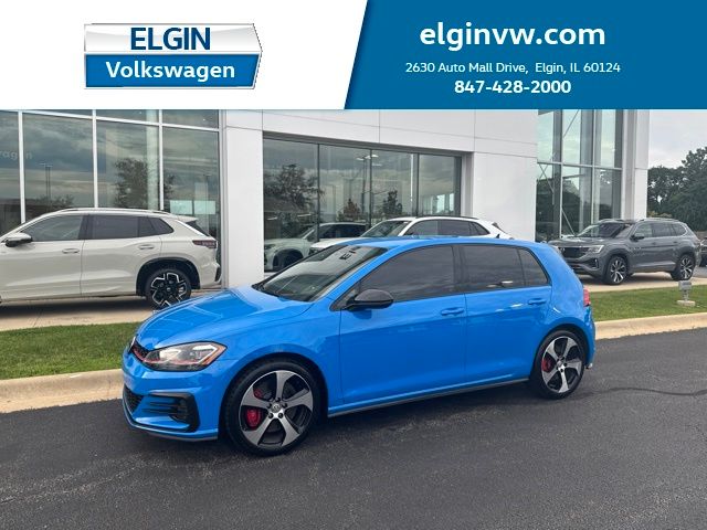Cornflower Blue 2019 Volkswagen Golf GTI Hatchback Front-Wheel Drive 6-Speed Manual