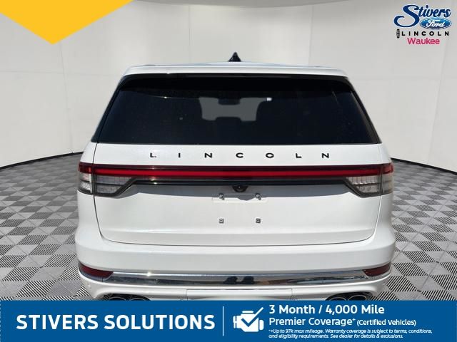 2025 White Metallic Lincoln Aviator Black Label AWD SUV