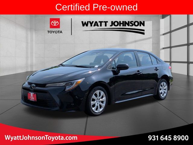 Midnight Black Metallic 2023 Toyota Corolla Sedan Front-Wheel Drive Continuously Variable Transmission
