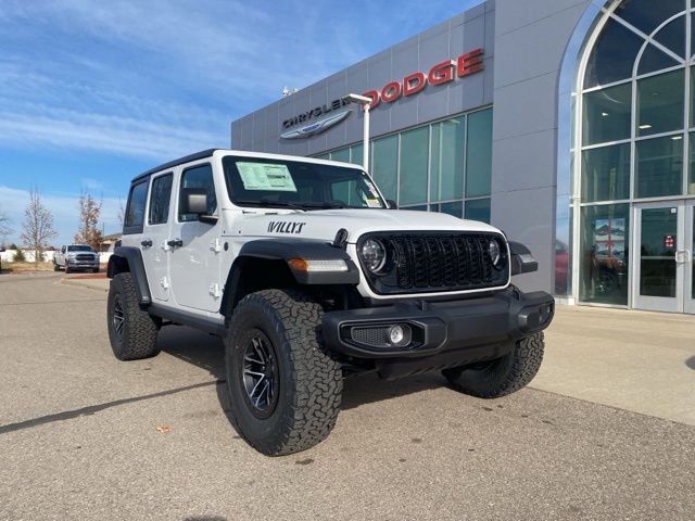 2026 Jeep Wrangler Willys - Bright White Clearcoat exterior view 3