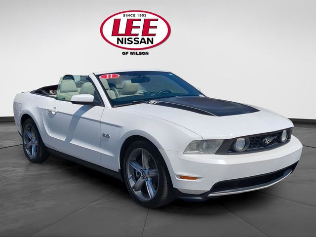 Performance White 2011 Ford Mustang GT Premium Convertible RWD Convertible Rear-Wheel Drive 6-Speed Automatic