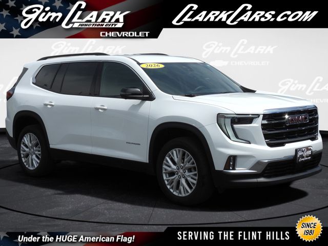 Summit White 2026 GMC Acadia SUV / Crossover Four-Wheel Drive 8-Speed Automatic