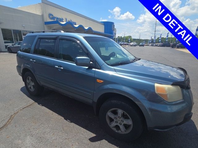 Gray (Steel Blue Metallic) 2007 Honda Pilot SUV / Crossover Four-Wheel Drive 5-Speed Automatic Overdrive