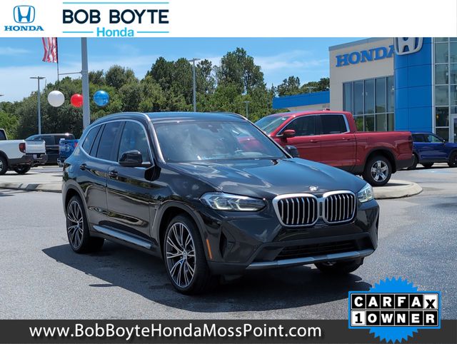 Black Sapphire Metallic 2024 BMW X3 SUV / Crossover Rear-Wheel Drive 8-Speed Automatic
