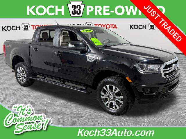 Shadow Black 2019 Ford Ranger Lariat SuperCrew 4WD Pickup Truck Four-Wheel Drive Automatic