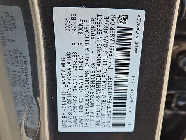 2026 Honda Civic Hybrid Sport Touring Gray at AutoSavvy Houston Northwest