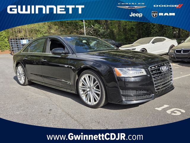 Mythos Black Metallic 2017 Audi A8 L 3.0T quattro Sedan All-Wheel Drive 8-Speed Automatic