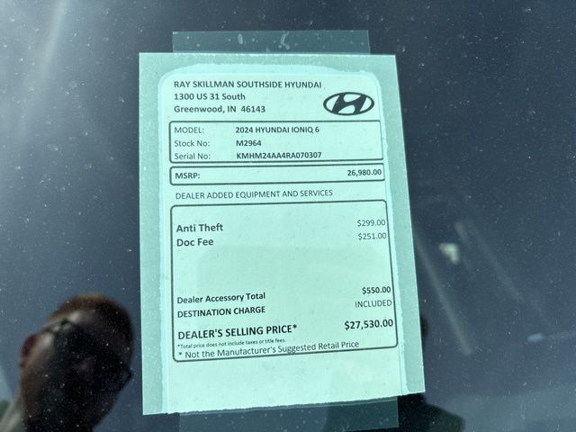 Certified 2024 Hyundai IONIQ 6 SE with VIN KMHM24AA4RA070307 for sale in Indianapolis, IN